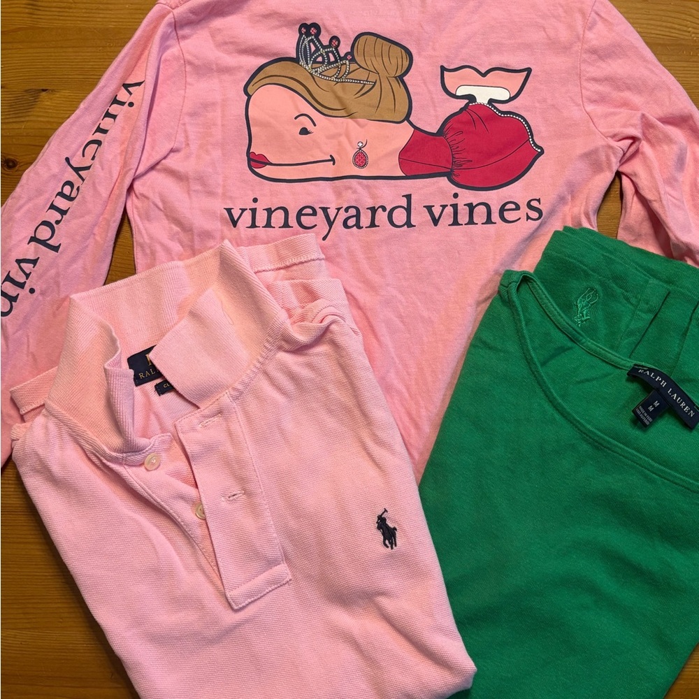Girls Bundle Polo Ralph Lauren & Vineyard Vines Sz. Medium/Small/4T